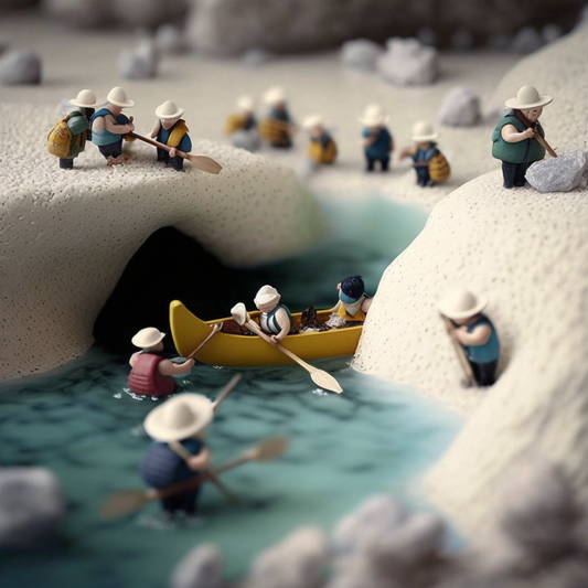 Little People on Vacations - Kayaking 2