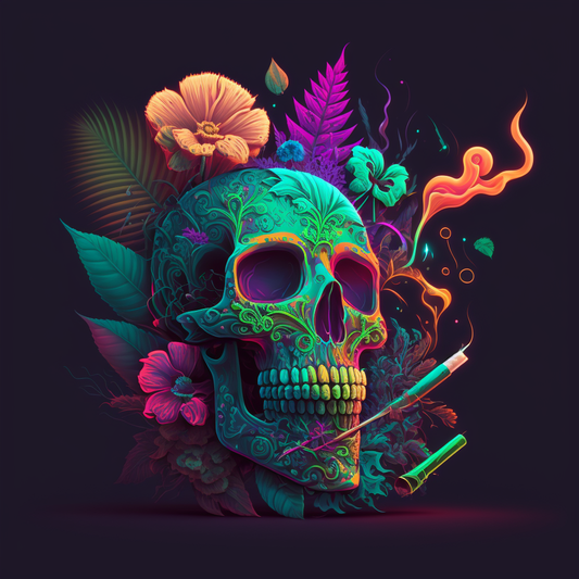 Neon Skull Carmen Burdel