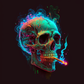 Neon Skull Evanescence