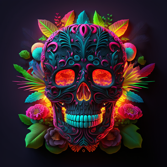 Neon Skull Hot Vicky