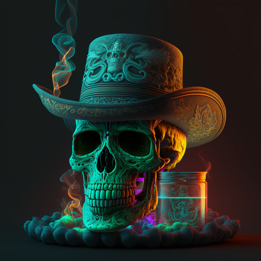 Neon Skull Smokie Mezcal